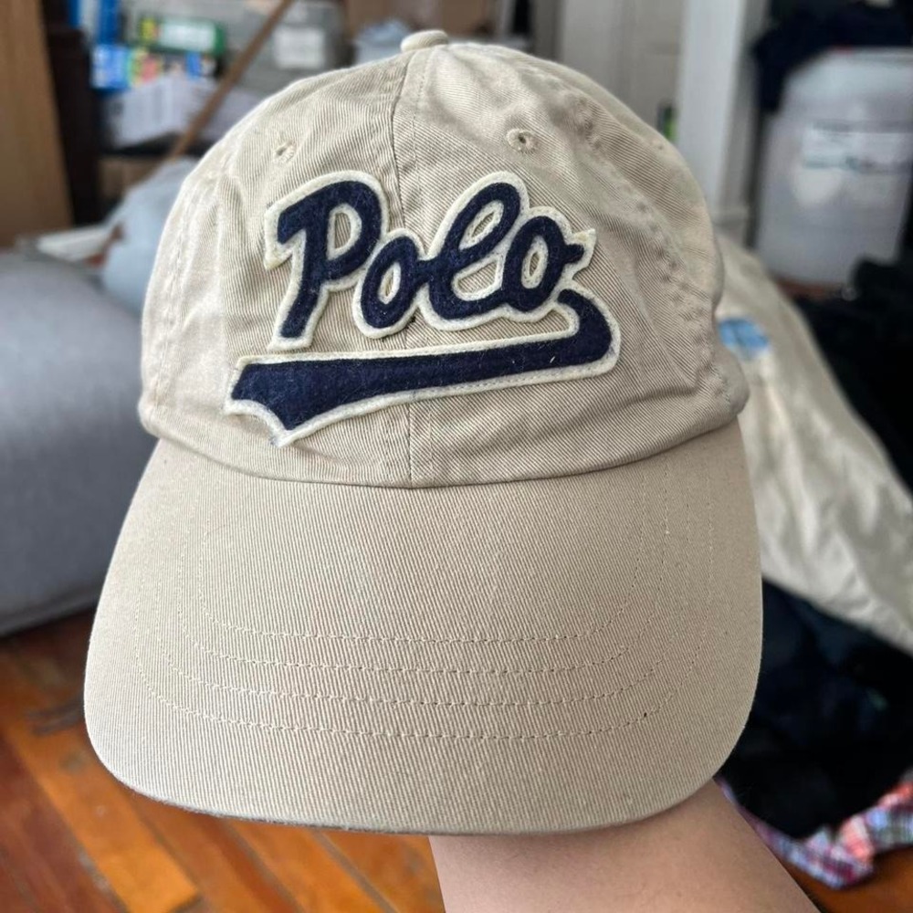 1990s Polo Ralph Lauren "spell-out logo"Embroidered Cap